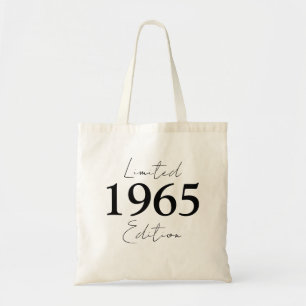 Limitierte Edition zum Geburtstag 1965 Baumwolllei Tragetasche
