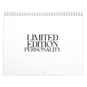 Limitierte Persönlichkeit Minimalistischer Schreib Kalender