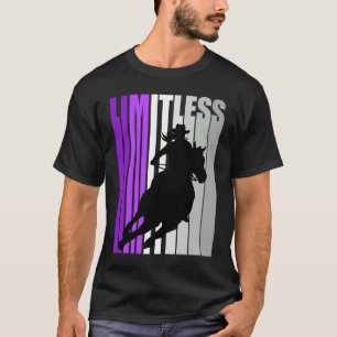 Limitless Cowgirl Girls Rodeo Western Süd Pur T-Shirt