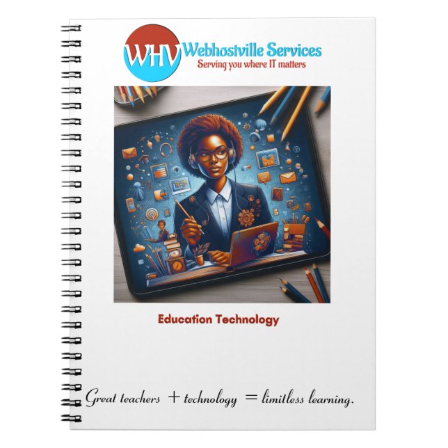 "Limitless Learning: Great Teachers & Tech Noteboo Notizblock (Vorderseite)