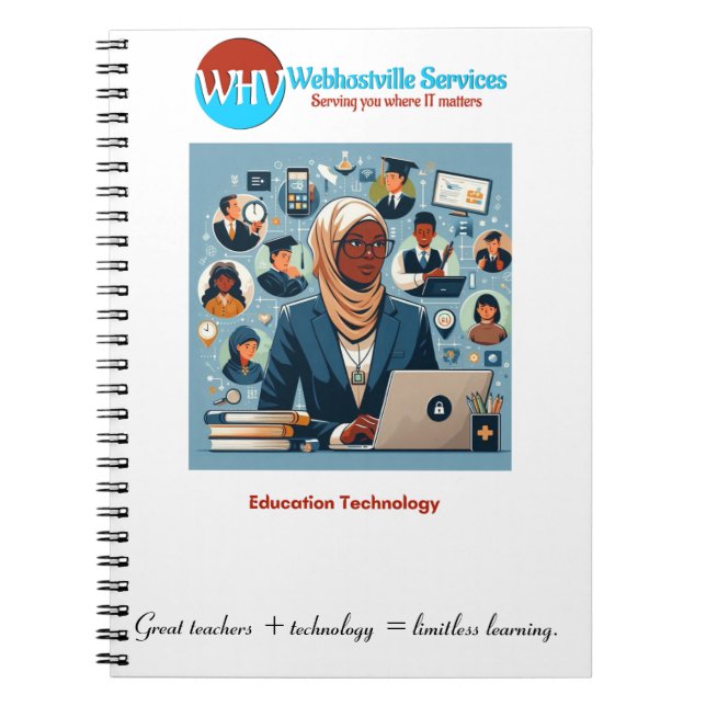 "Limitless Learning: Great Teachers & Tech Noteboo Notizblock (Vorderseite)