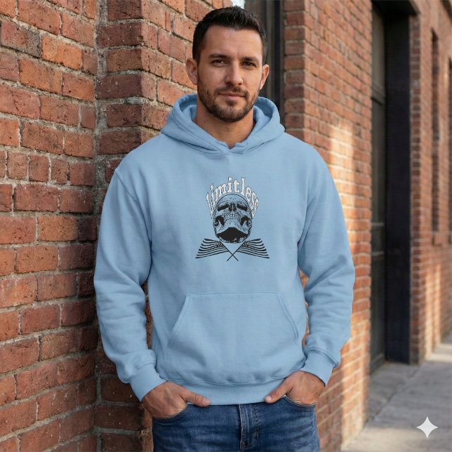 Limitless Skull & Usa Flags Hoodie (Von Creator hochgeladen)