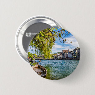 Limmat River, Zürich Button