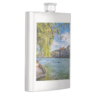 Limmat River, Zürich Flachmann