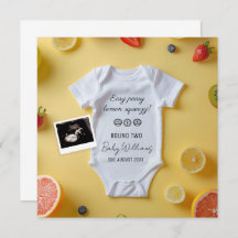 Limmon minimaliste 2e Faire-part bébé