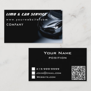 Limo & Taxi Service Elegante Visitenkarte