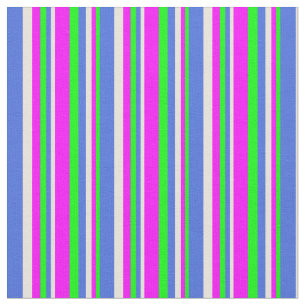 Limon, Fuchsia, Beige und Royal Blue Colored Stoff