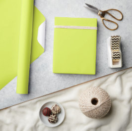 Limon-gelb-grün mit fester Farbtaste Geschenkpapier