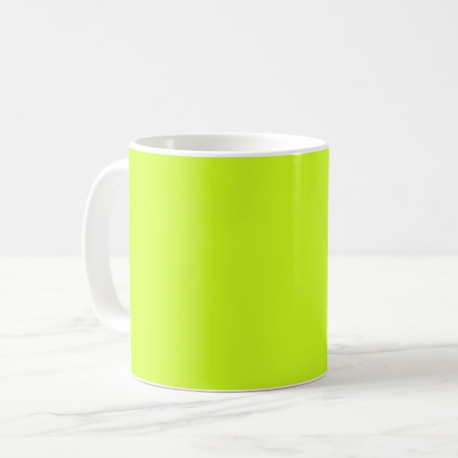 Limon gelb (Vollfarbe) Kaffeetasse (Vorderseite Links)