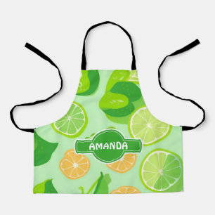 Limon Geometrisches, farbiges Personalisiertes Mus Schürze
