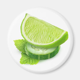 Limon, Gurke und Minze Magnet