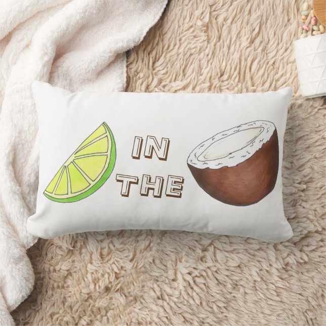 Limon im Coconut Tropical Island Fruit Feinschmeck Lendenkissen (Decke)