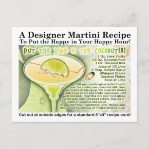 Limon in der Coconut Martini Rezept Postkarte