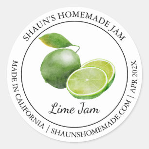 Limon-Jam-Modern-Label Runder Aufkleber