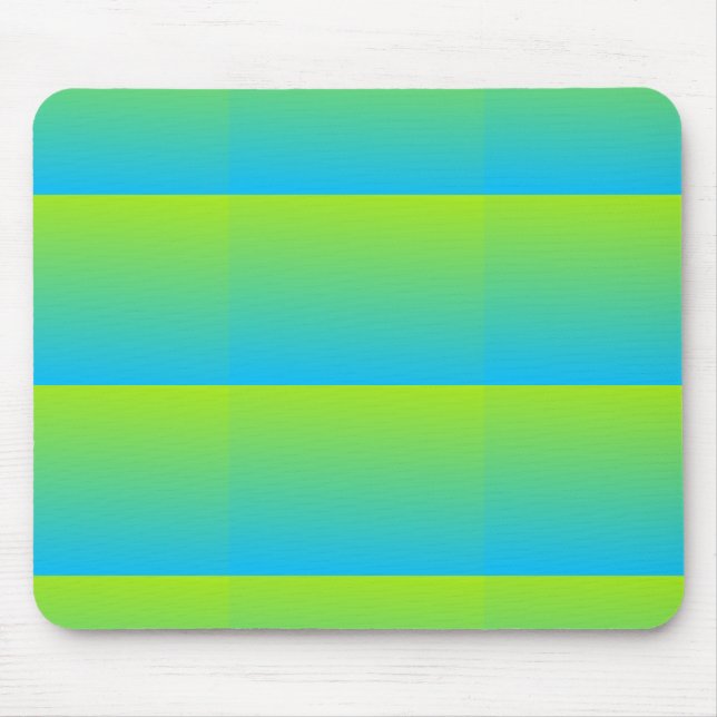 Limon und blau zwei Tone Mousepad (Vorne)