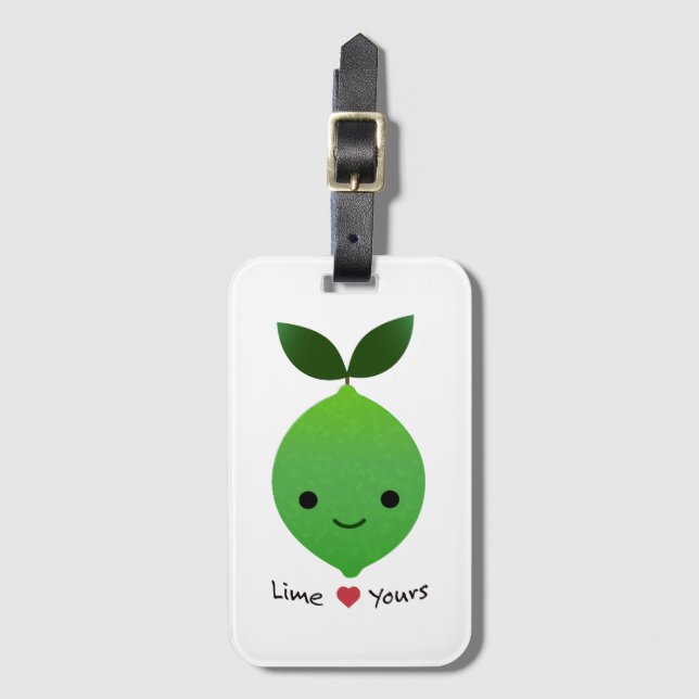 Limon Yours Niedlich Kawaii Limon Gepäckanhänger (Vorderseite Vertikal)