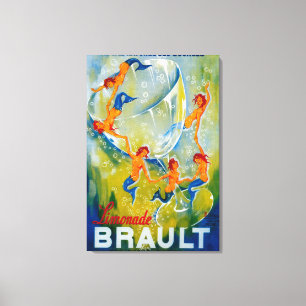 Limonade Brault Vintages PosterEurope Leinwanddruck