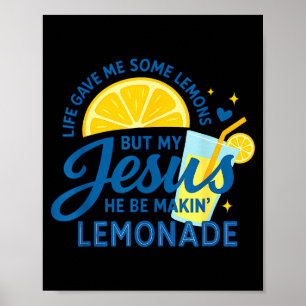 Limonade Christliche Bekleidung Religiöser Jesus Poster