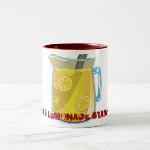 Limonade-Kaffee-Tassen-rostiger Limonade-Stand Zweifarbige Tasse