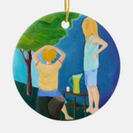 Limonade kämpft Verzierung Keramikornament