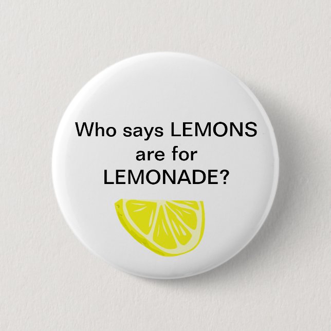 Limonade. Psh. Button (Vorderseite)
