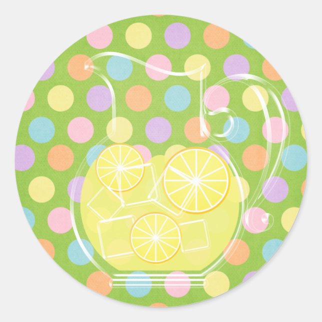 Limonade Runder Aufkleber (Vorderseite)