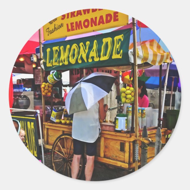 Limonade Runder Aufkleber (Vorderseite)