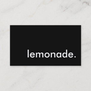 Limonade. Visitenkarte
