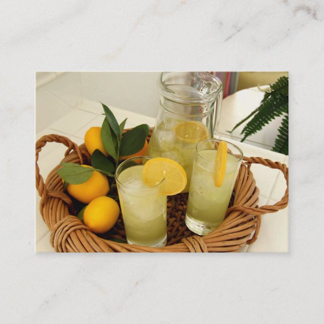 Limonade-Visitenkarte Visitenkarte (Vorderseite)
