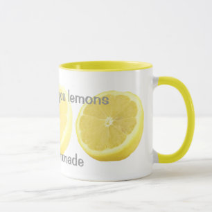 Limonade - wenn das Leben Ihnen Zitronen gibt Tasse
