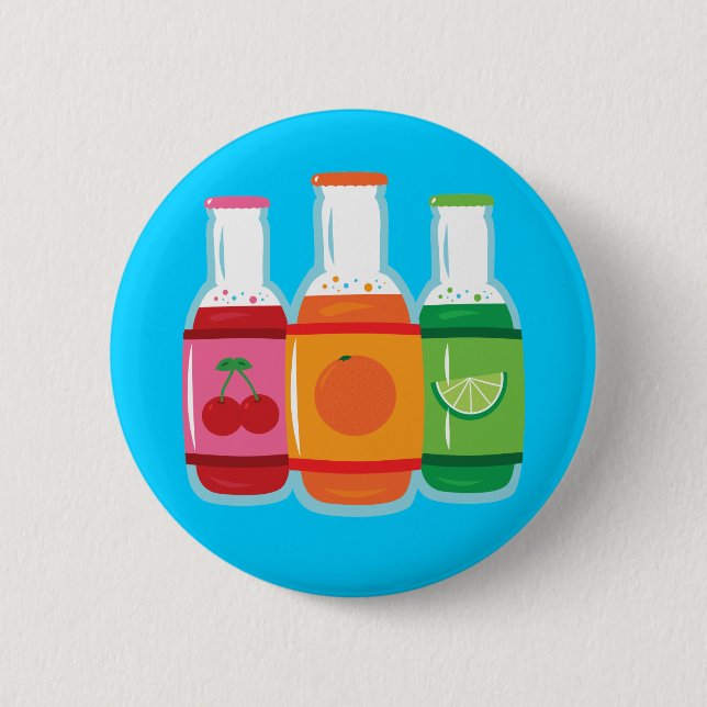 Limonadeflaschen Button (Vorderseite)