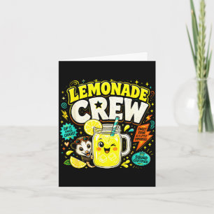 Limonaden-Crew lustige süße Kinder Limonadenstand Karte