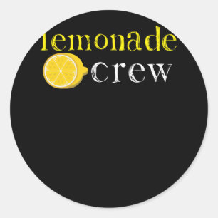 Limonaden-Crew Niedliche Limonadenstand-Mitarbeite Runder Aufkleber