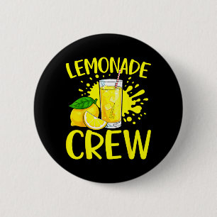 Limonaden-Crew Zitronensaft Liebhaber Sommergeträn Button