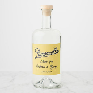 Limoncello Alkoholflaschenetikett