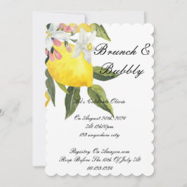 LIMONCELLO BRIDAL SHOWER INVITATION SAVE THE DATE