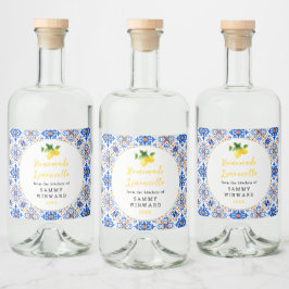 Limoncello Drink Alkoholflaschenetikett