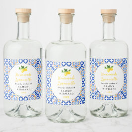 Limoncello Drink Alkoholflaschenetikett