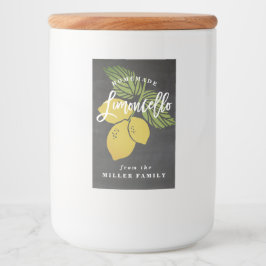 Limoncello Faltschachtel, Mini-Flasche Lebensmitteletikett