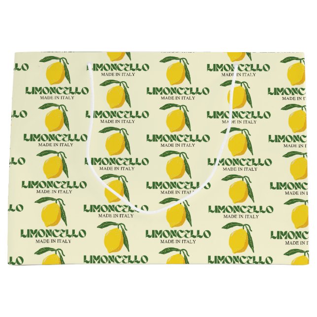 Limoncello Große Geschenktüte (Vorderseite)