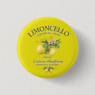 Limoncello Italien Amalfiküste Button