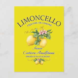 Limoncello Italien Amalfiküste Postkarte
