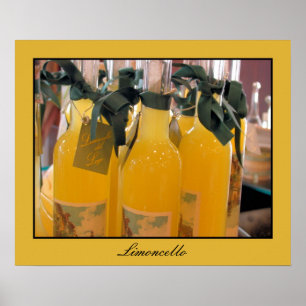 Limoncello, italienischer Zitronenlikör Poster