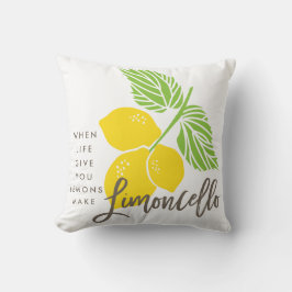 Limoncello Kissen, wenn das Leben Ihnen Zitronen Kissen