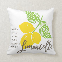 Limoncello Kissen, wenn das Leben Ihnen Zitronen Kissen