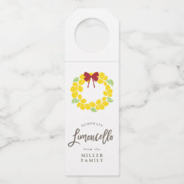 Limoncello Kranz Flaschenanhänger