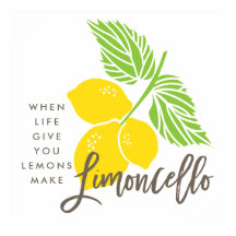 Limoncello Kunstdruck, wenn das Leben einem Zitron