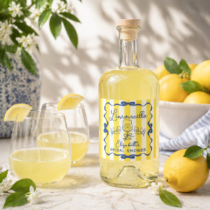 Limoncello La Dolce Vita Brautparty Alkoholflaschenetikett