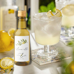 Limoncello Lemon Sorrento Mariage Faveur Étiquette