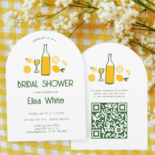 Limoncello Lemonade CUSTOM QR Arch Brautparty Einladung